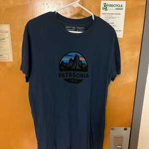 Large navy Patagonia T shirt